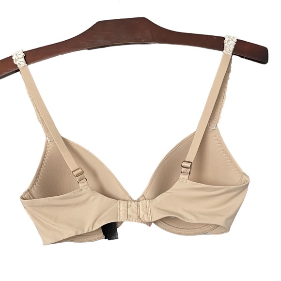 Natori BUNDLE Pure Luxe Underwire T-Shirt Bra Tan and Burgundy EUC Size 32D - Picture 11 of 16